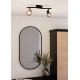 Barre 2 spots E14 POLLICA noir/cuivre