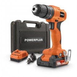 DUAL POWER perceuse-visseuse 20V 30Nm - avec batterie et chargeur + coffret