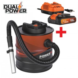 Aspirateur vide-cendres + kit chargeur et batterie