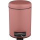 Poubelle à pédale WENKO Leman vieux rose 3L