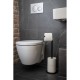 Dérouleur de papier WC 2 en 1 WENKO noir mat