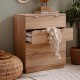 Commode 4 tiroirs effet chêne sonoma