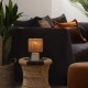 Lampe de table KOBY blanc, naturel