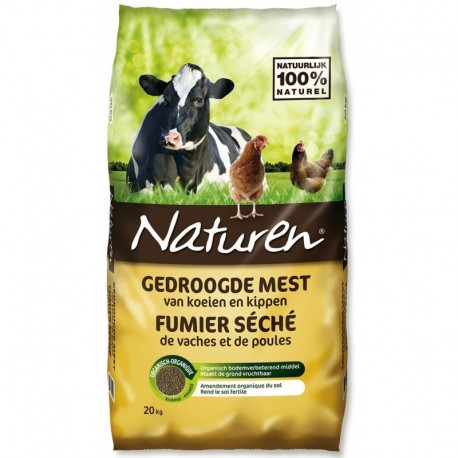 Fumier Séché de vaches et de poules NATUREN