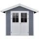 Abri en bois composite Lucca gris foncé/clair 279x279cm