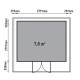 Abri en bois composite Lucca gris foncé/clair 279x279cm