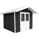 Abri en bois composite Lucca gris foncé/clair 279x279cm