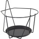 Support mural pour pot 18-20cm en métal noir