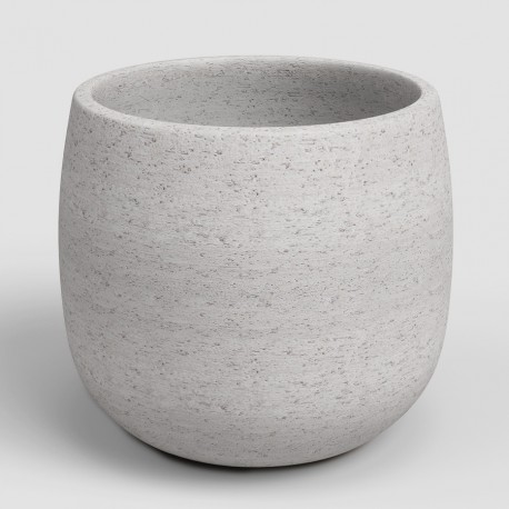 Cache-pot rond céramique HEMERA 29 crème