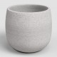 Cache-pot rond céramique HEMERA 33 crème