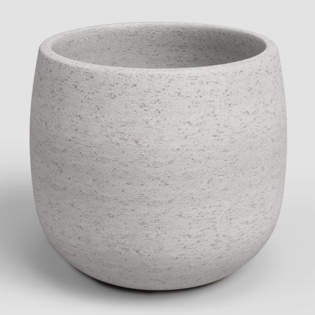 Cache-pot rond céramique HEMERA 33 crème