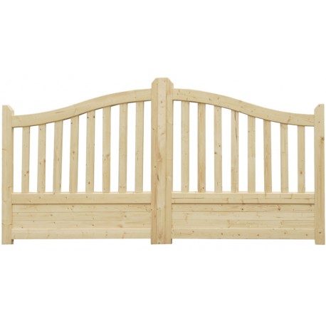 Portail double GIVRY traité 400 x h.130cm