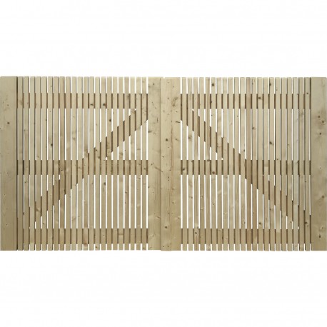 Portail double ROUMONT traité 350 x h.180cm
