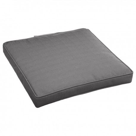 Coussin galette 40x40xH4cm ardoise
