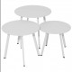 Table basse MASAI blanc 50cm