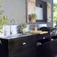 Crédence d'angle noire pour cuisine LE MARQUIER