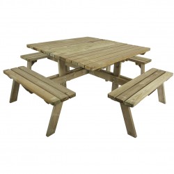 Table pique-nique autoclavée 40mm