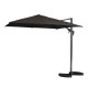 Parasol excentré ROMA 2,5x2,5 Anthracite