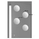 Lot de 4 miroirs adhésifs rond 20x20 cm