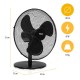 Ventilateur de table noir TRISTAR