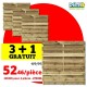 Ecran en bois droit AMBLY