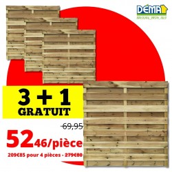 Ecran en bois droit AMBLY