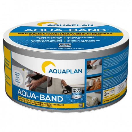 Bande d'étanchéité autocollante AQUAPLAN 75mm x 5 M noir