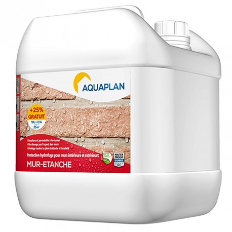Mur étanche AQUAPLAN 10L+25% incolore