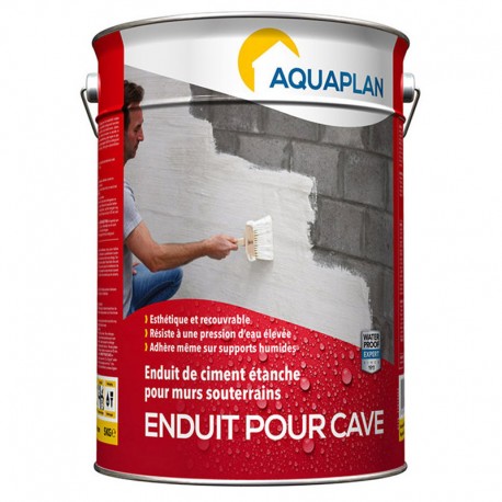 Enduit pour cave AQUAPLAN 20 Kg blanc