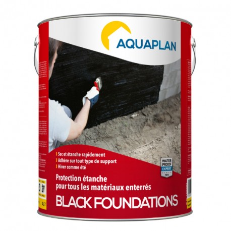 Enduit de fondation AQUAPLAN 4 litres noir