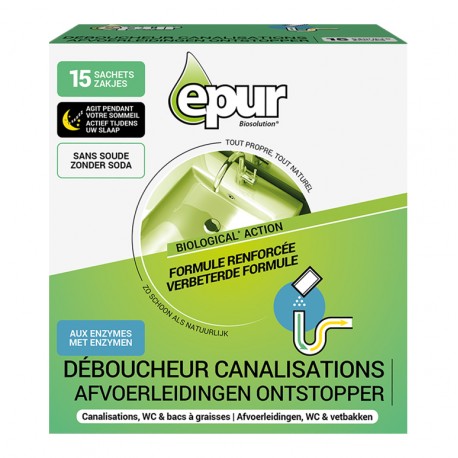 Déboucheur biologique canalisations EPUR
