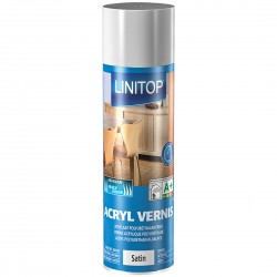LINITOP Spray vernis acrylique polyuréthane 400 ml incolore satin