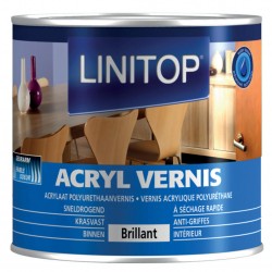 LINITOP vernis acryl. polyur. bois intérieur brillant 0,25 L