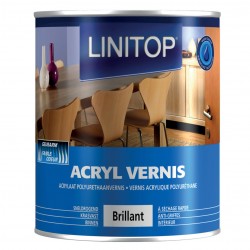 LINITOP vernis acryl. polyur. bois intérieur brillant 0,75 L