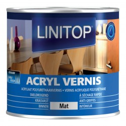 LINITOP vernis acryl. polyur. bois intérieur mat 0,25 L