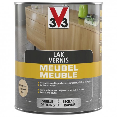 V33 vernis meuble incolore mat 1 L