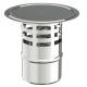 Chapeau inox 80 mm