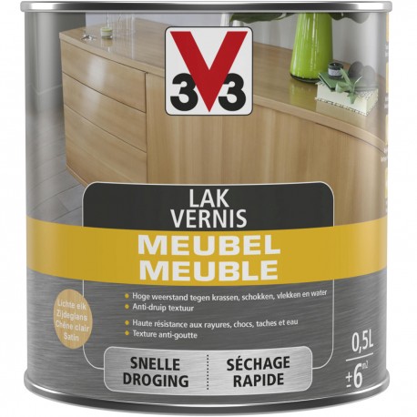 V33 vernis meuble chêne clair satin 0,50 L