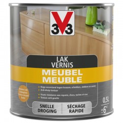 V33 vernis meuble chêne moyen satin 0,5 L