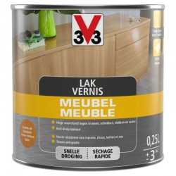 V33 vernis meuble chêne rustique satin 0,25 L