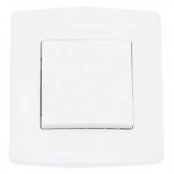 Interrupteur va-et-vient encastré ECO blanc