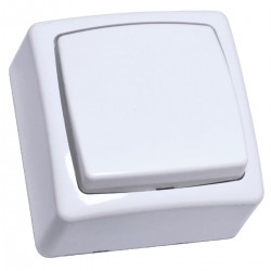 Interrupteur bipolaire apparent ECO blanc