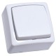 Interrupteur va-et-vient apparent ECO blanc
