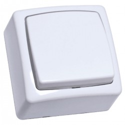 Interrupteur va-et-vient apparent ECO blanc