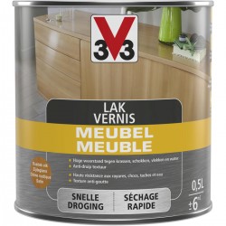V33 vernis meuble chêne rustique satin 0,5 L