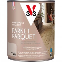 V33 huile cire parquet naturel mat 2,5 L