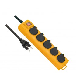 Bloc multiprises extérieur 5 prises avec interrupteur IP54 Brennenstuhl super-solid