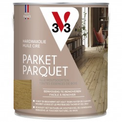 V33 huile-cire parquet chêne moyen mat 2,5 L