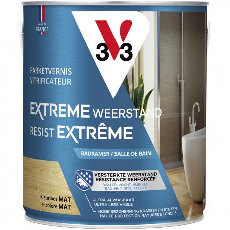 V33 vitrificateur extrême salle de bain incolore mat 0,75 L