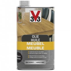 V33 huile-meuble ébène mat 0,5 L